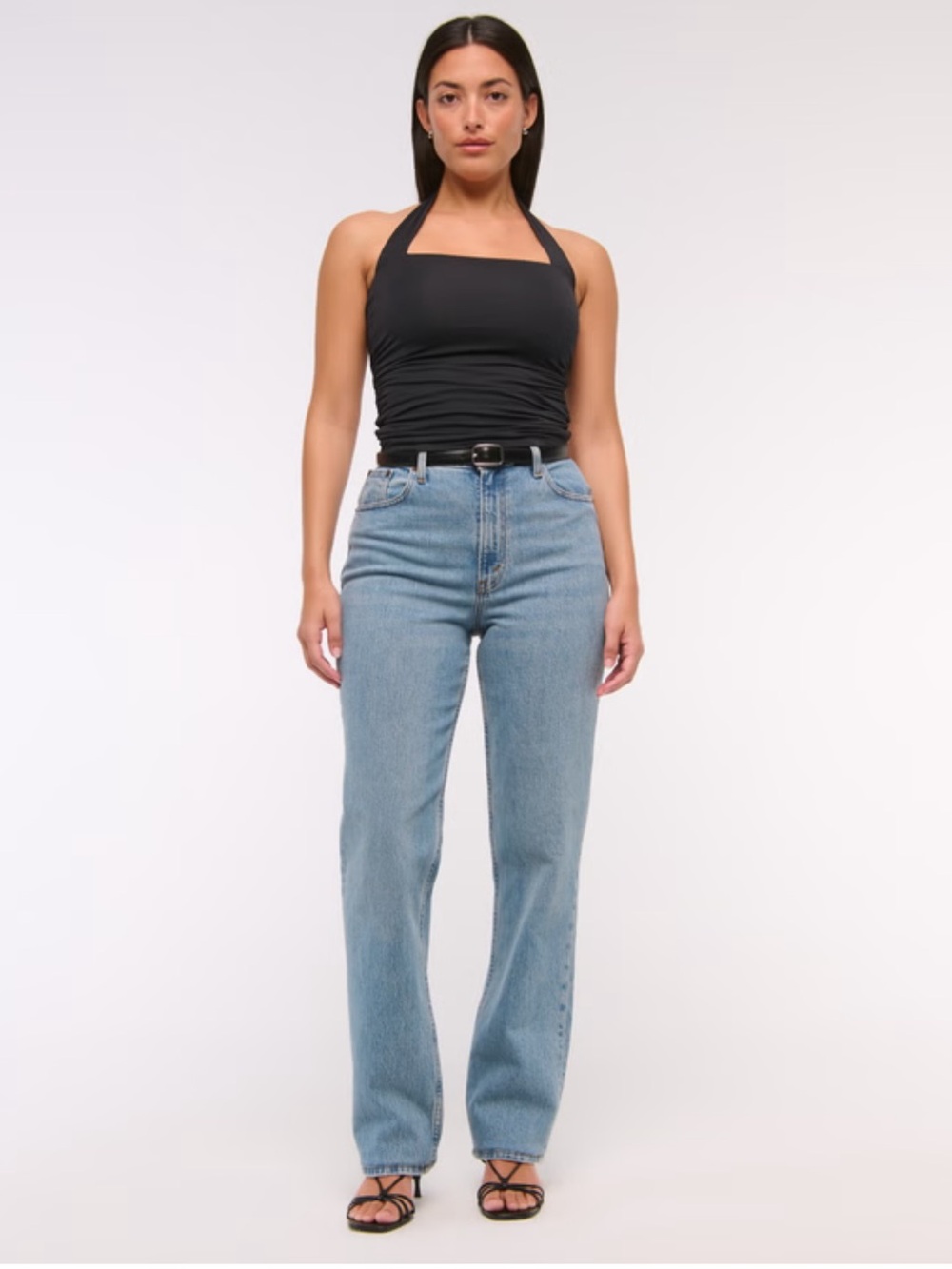 Abercrombie & Fitch Curve Love 90s Straight Ultra High Rise Jean